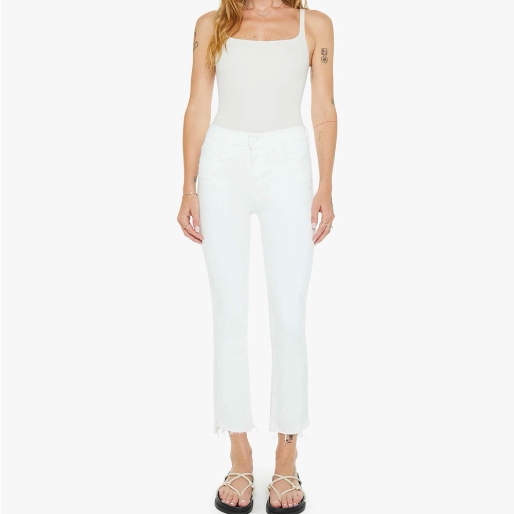 MOTHER the Insider Crop Step Fray